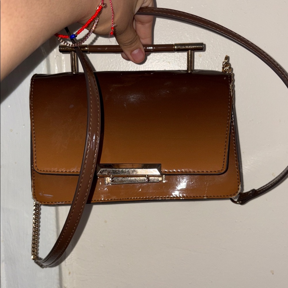 Hombre Brown Crossbody Bag